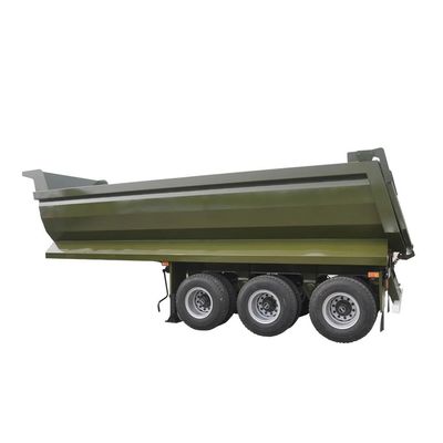Купить 3 оси 40 CBM наклона прицепа U тип Гидравлический цилиндр 50т 60т 70т Воздушная подвеска Плоские прицепы online manufacture