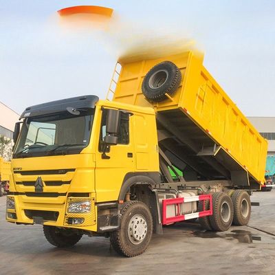 Хорошая цена. 10 колес 371hp 6x4 Подержанный 25-тонный буксир Howo с грузовым баком длина 5,3-6,2M онлайн