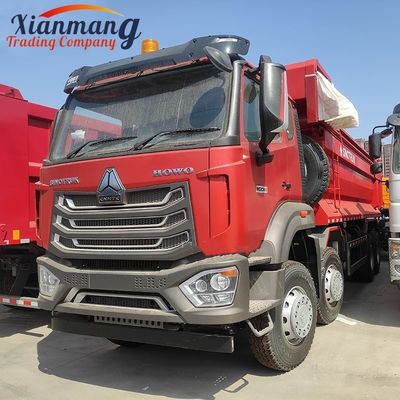 Хорошая цена. HOWO NX 380HP 8x4 12-колесный грузовик с грузовиком тяжелой грузовиком с мультимедийной системой задней камеры онлайн