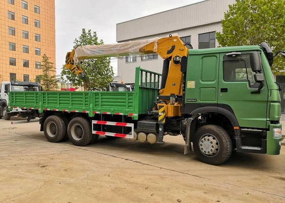 Хорошая цена. Sinotruk Howo7 Green 12T 6x4 шасси выгрузчик бум крана хорошо продается в Африке. онлайн